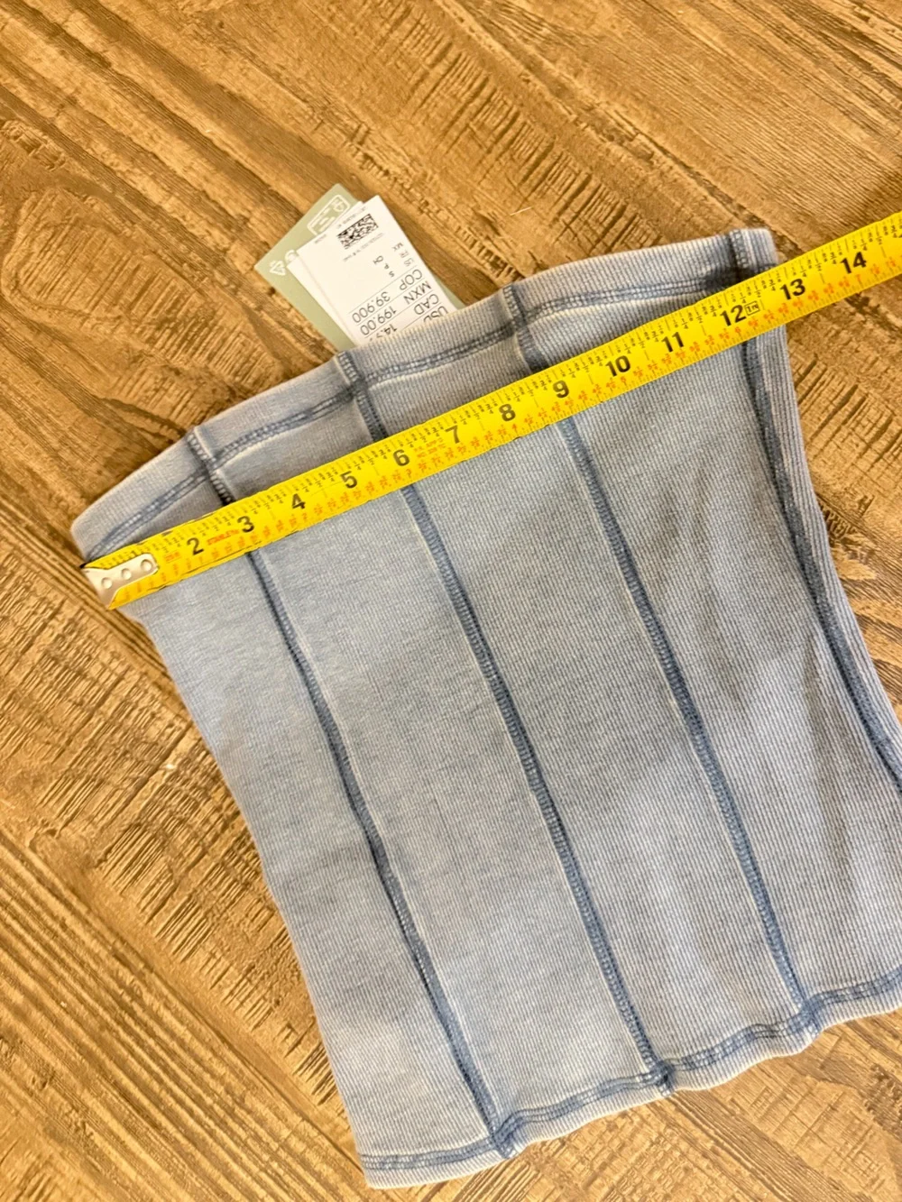 H&M Strapless Ribbed Tube Top. - Picture 3 of 4